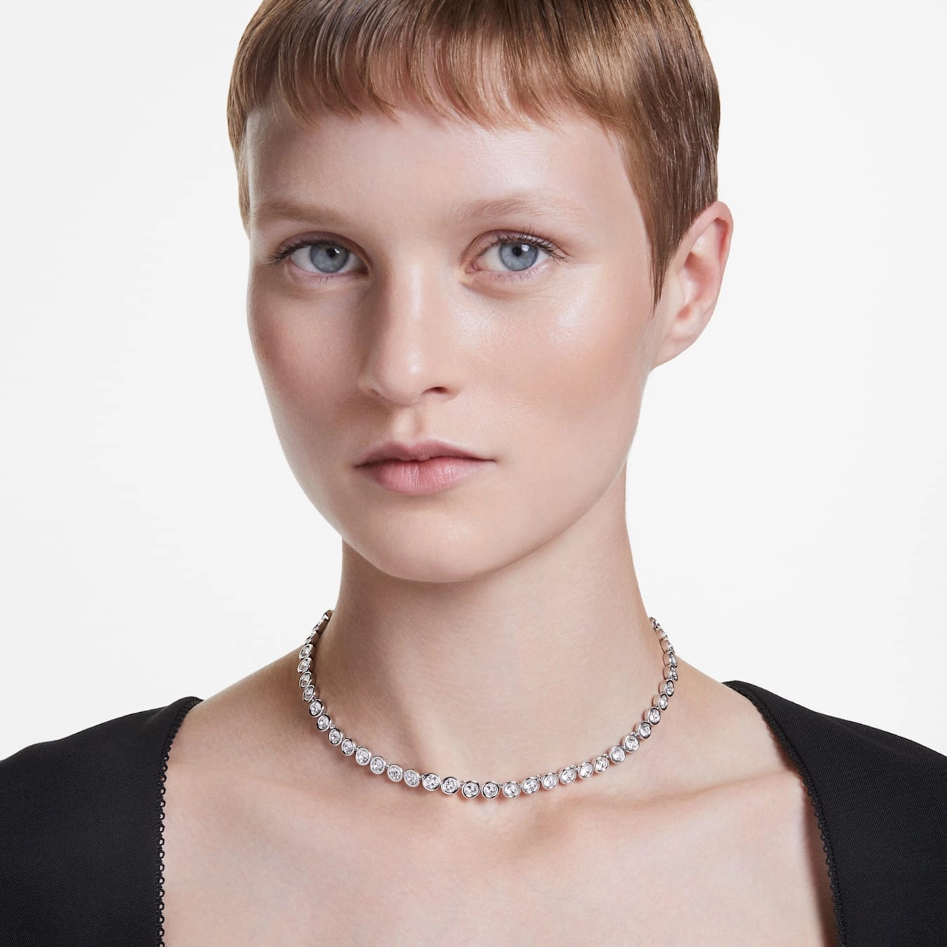 Imber Silver Tennis Necklace