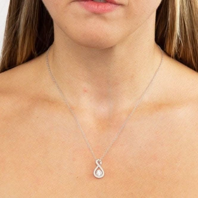 Infinity Cubic Zirconia Pendant P4912