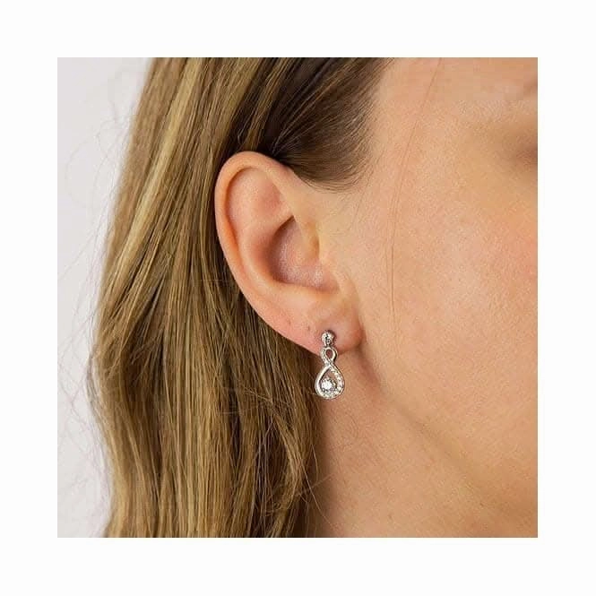 Infinity Drop Earrings E6055