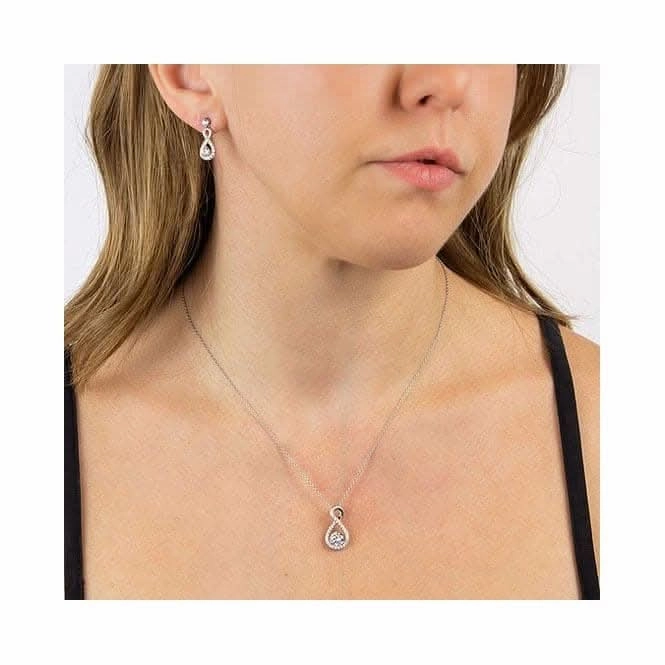 Infinity Drop Earrings E6055