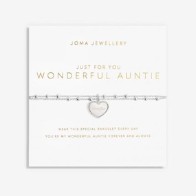 Just For You Wonderful Auntie Silver 18cm   3cm Bracelet 6355