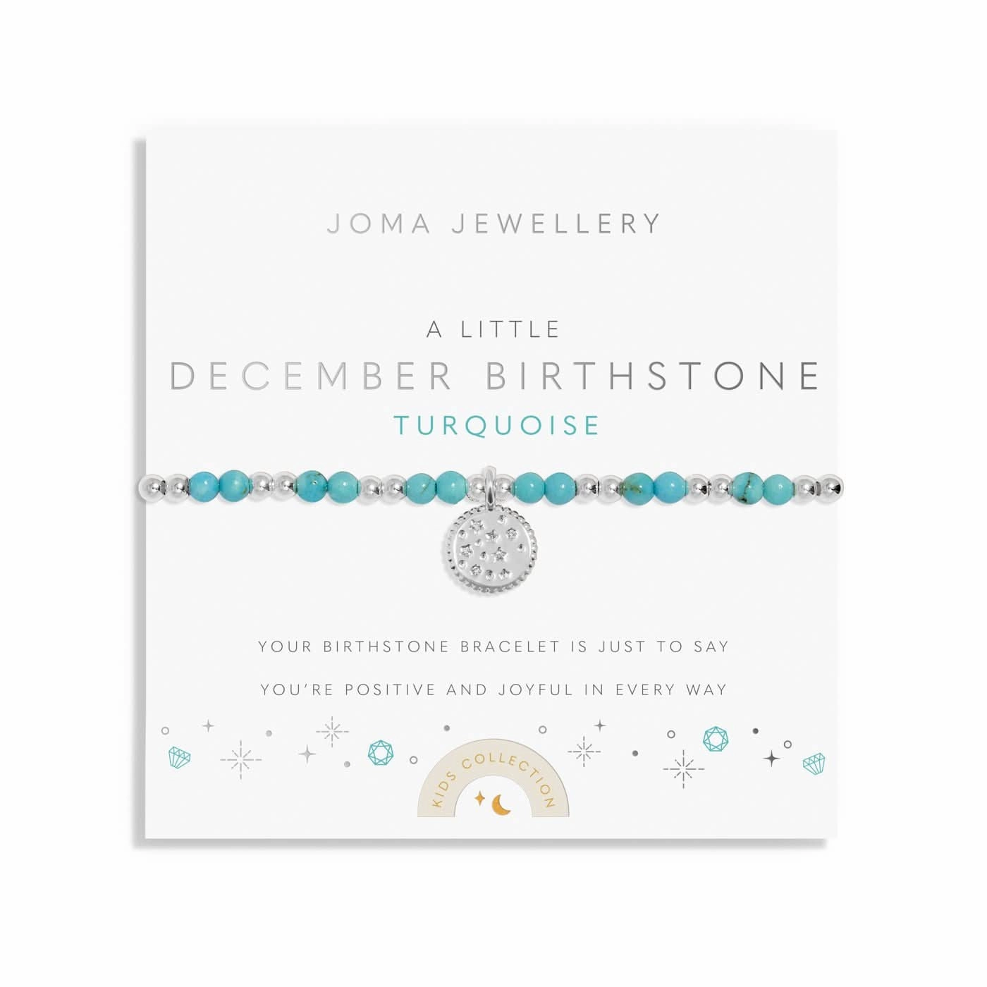 Kids A Little December Birthstone Silver Plated Bracelet C793