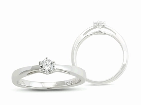 Kissing Diamonds Ring Solitaire Diamond