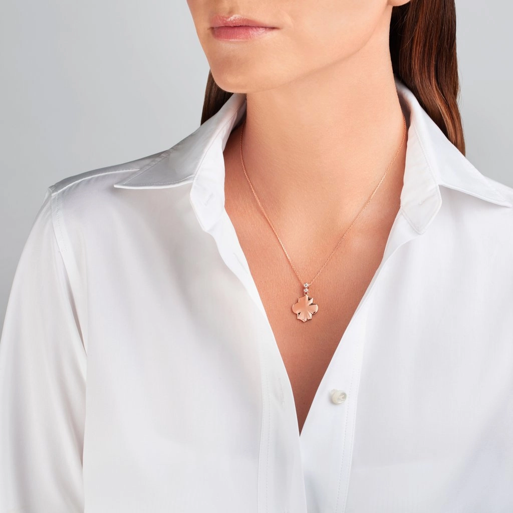Ksenia Mirella Regal 18ct White Gold 0.14ct Diamond Necklace