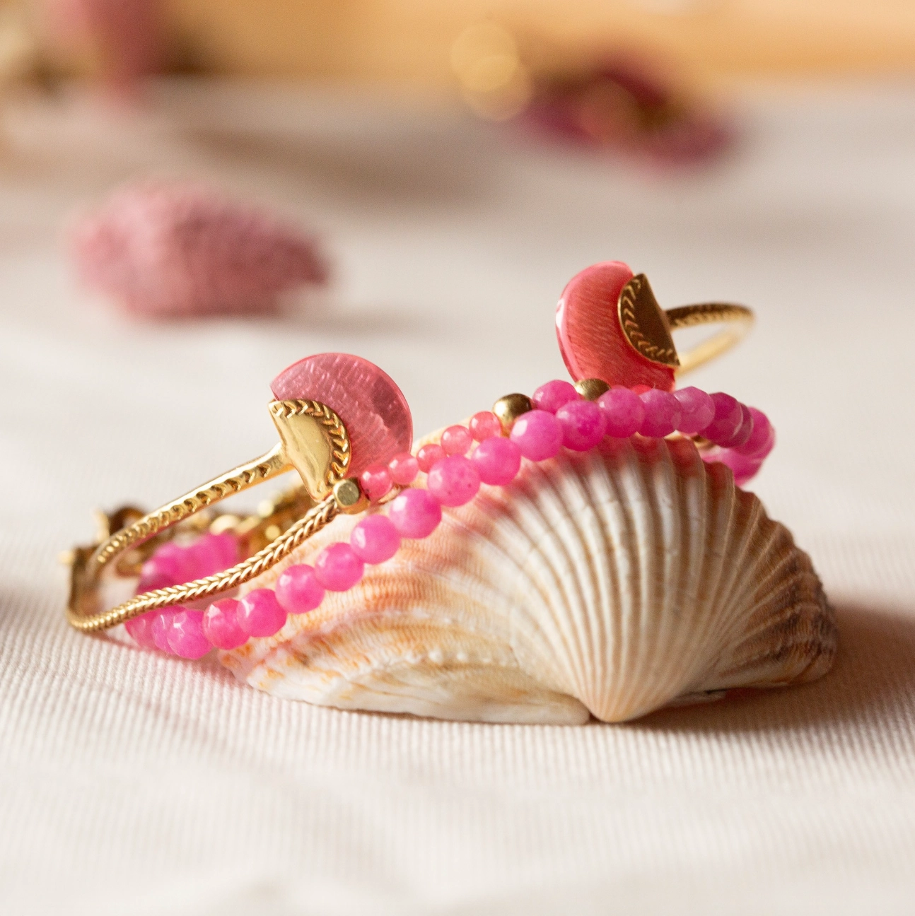 LENA button strech bracelet
