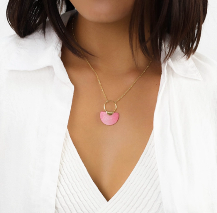 LENA "fan shape" necklace