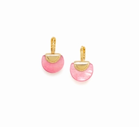 LENA simple laminated capiz french hooks