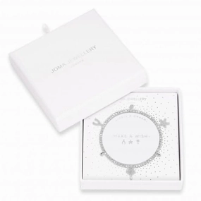 Lifes A Charm Make A Wish Silver Charm 17.5cm Stretch Bracelet 4259