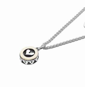 Linda Macdonald Moondance Sterling Silver 9ct Gold Necklace