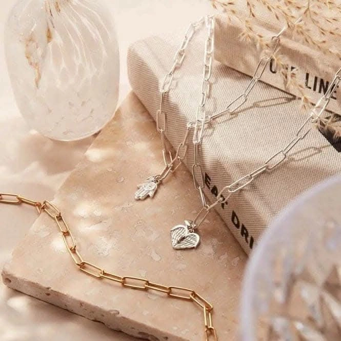 Link Chain Faith and Love Necklace SNLC9211199