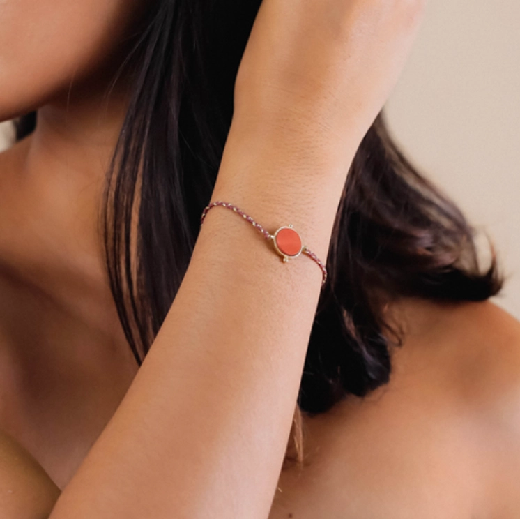 LOUISON thin braided bracelet