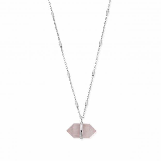 Love Goddess Rose Quartz Double Point Necklace SNCC3192