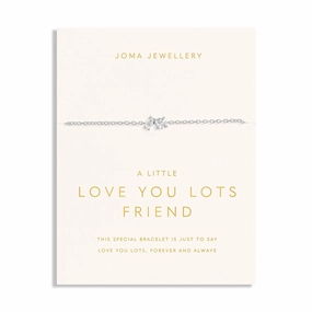 Love You Lots Love You Friend Silver Plated Bracelet 7702
