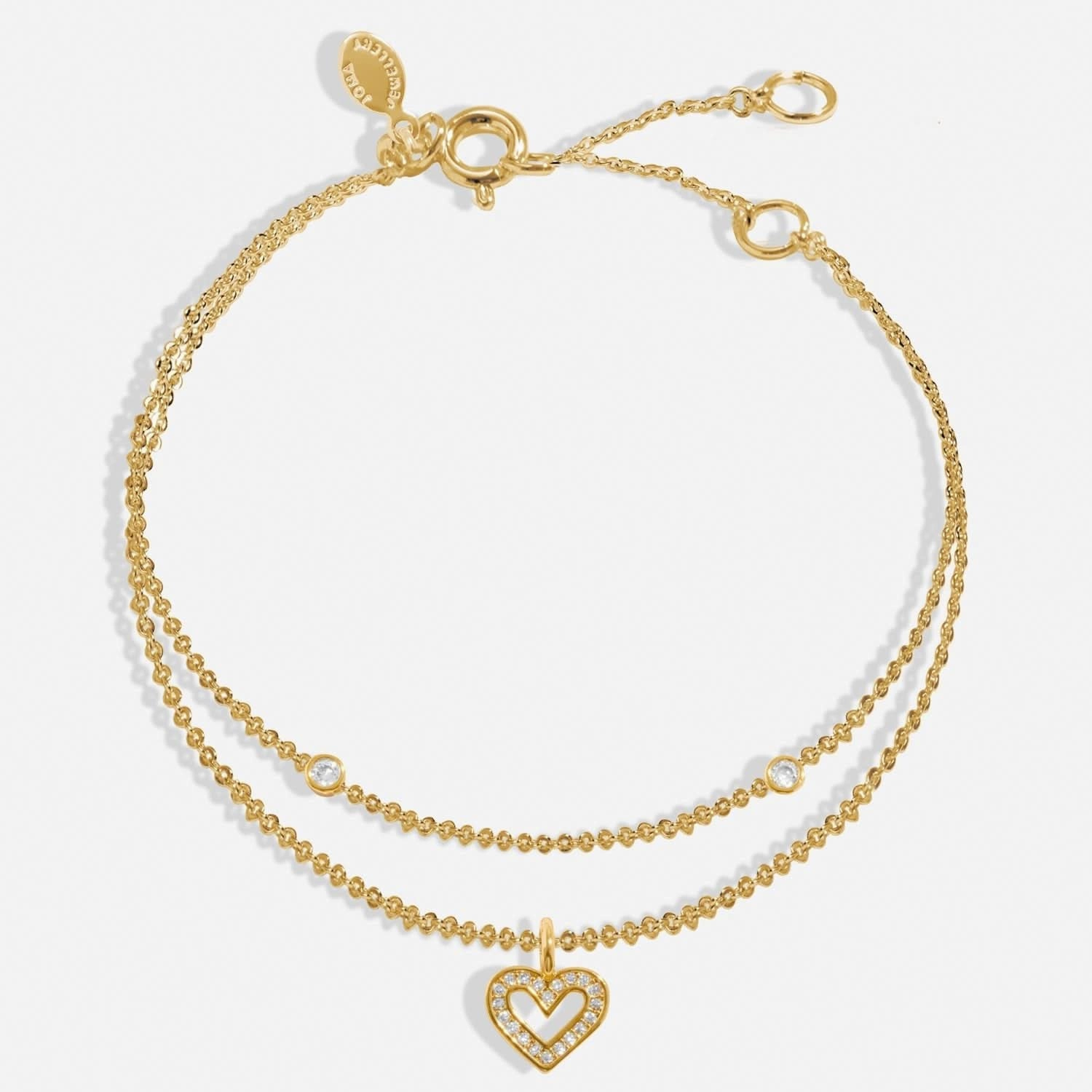 Lumia Heart Gold Plated Bracelet 8642