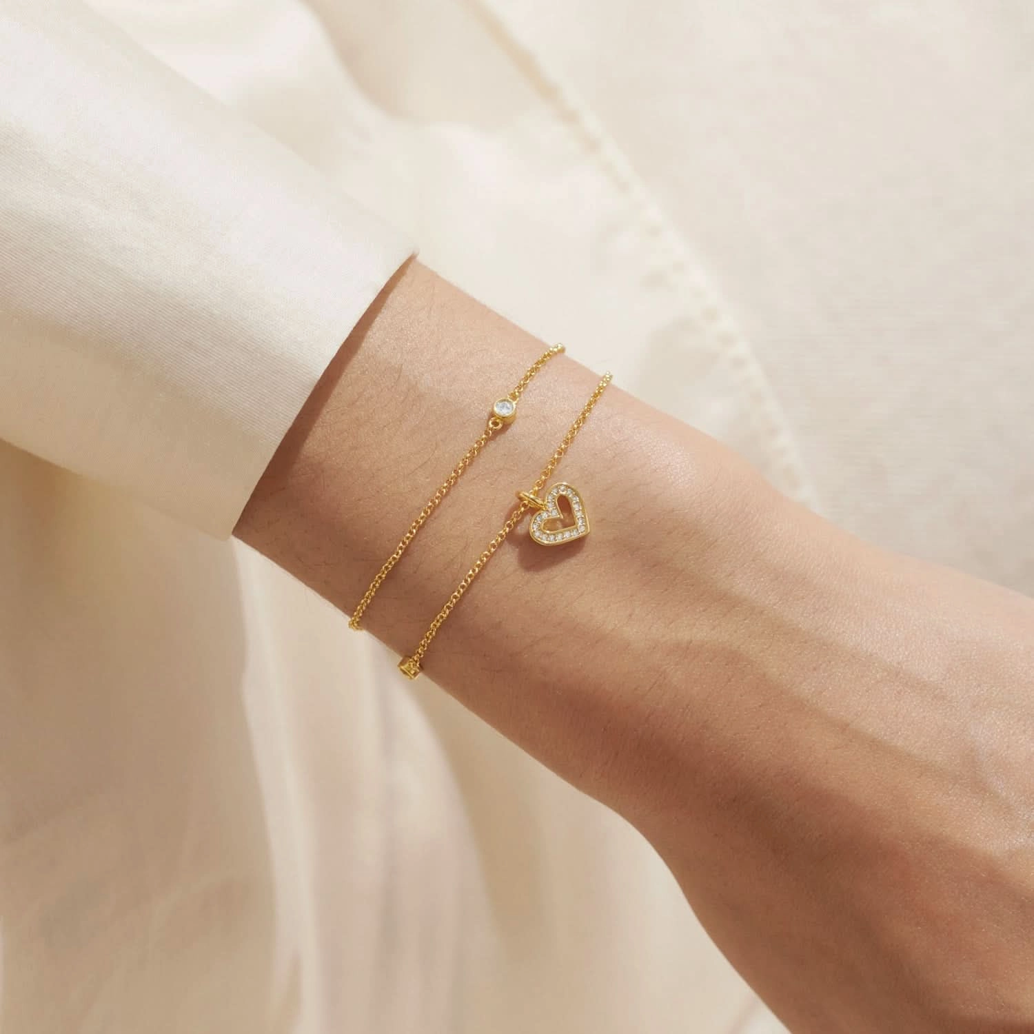 Lumia Heart Gold Plated Bracelet 8642