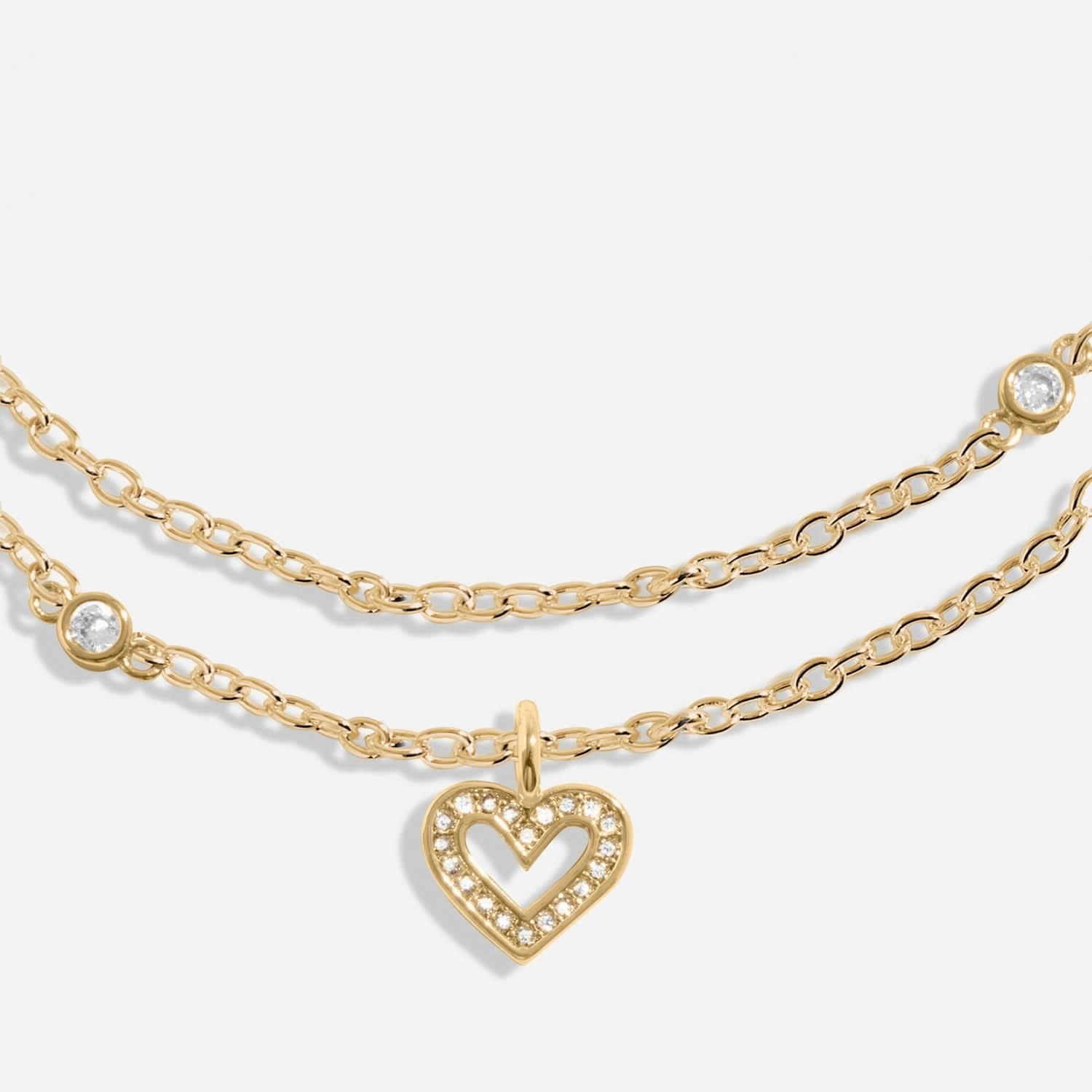 Lumia Heart Gold Plated Bracelet 8642