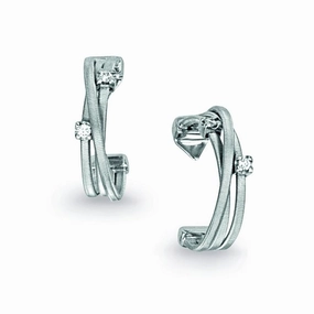 Marco Bicego Goa 18ct White Gold 0.12ct Diamond Earrings
