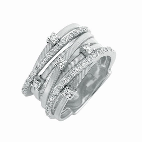 Marco Bicego Goa 18ct White Gold 0.41ct Diamond Ring
