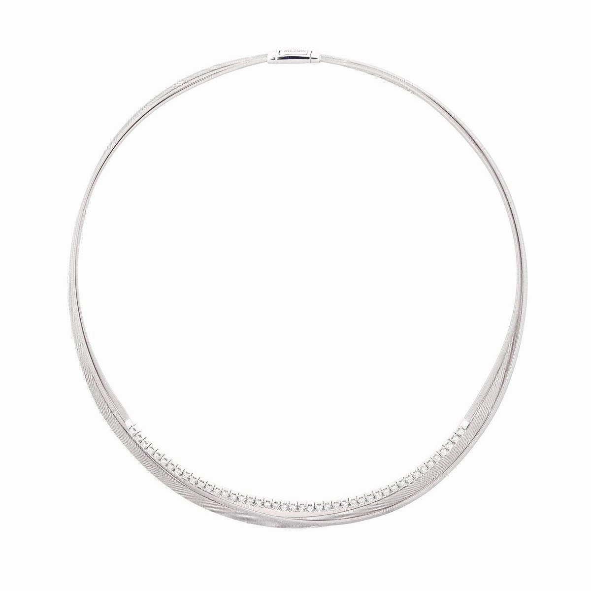Marco Bicego Masai 18ct White Gold 1.32ct Diamond Collarette Necklace