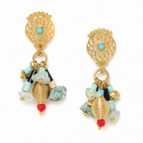 MARGAUX Multi-Dangle Short Post Earrings