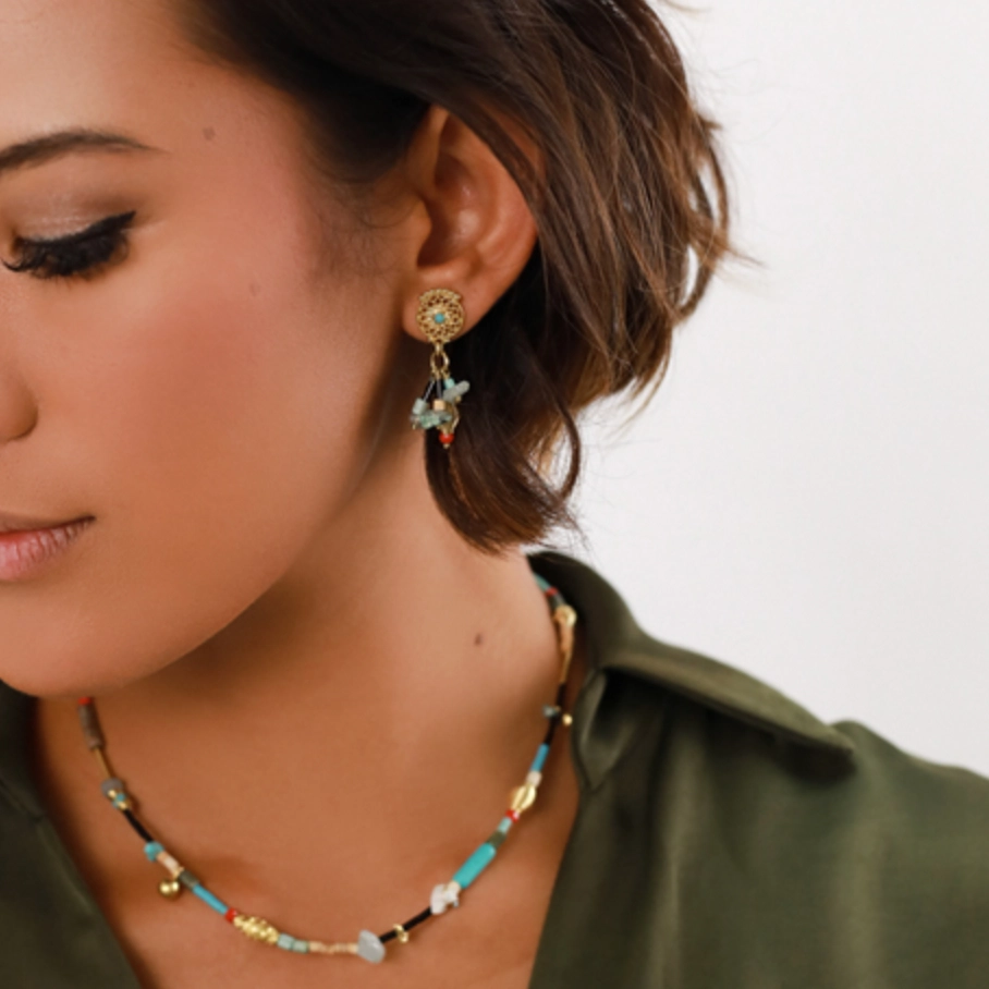 MARGAUX Multi-Dangle Short Post Earrings