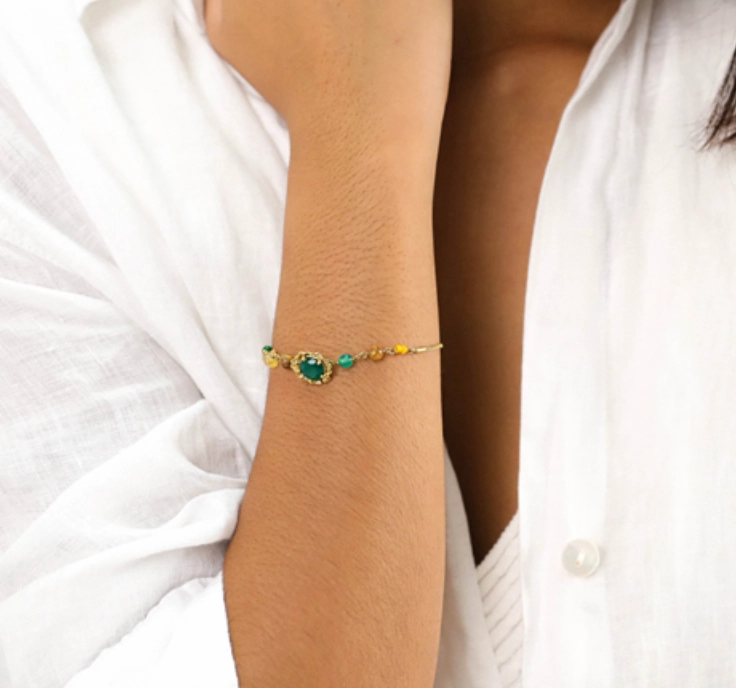 MATHILDE center flower bracelet