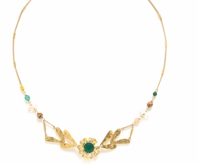 MATHILDE center flower necklace