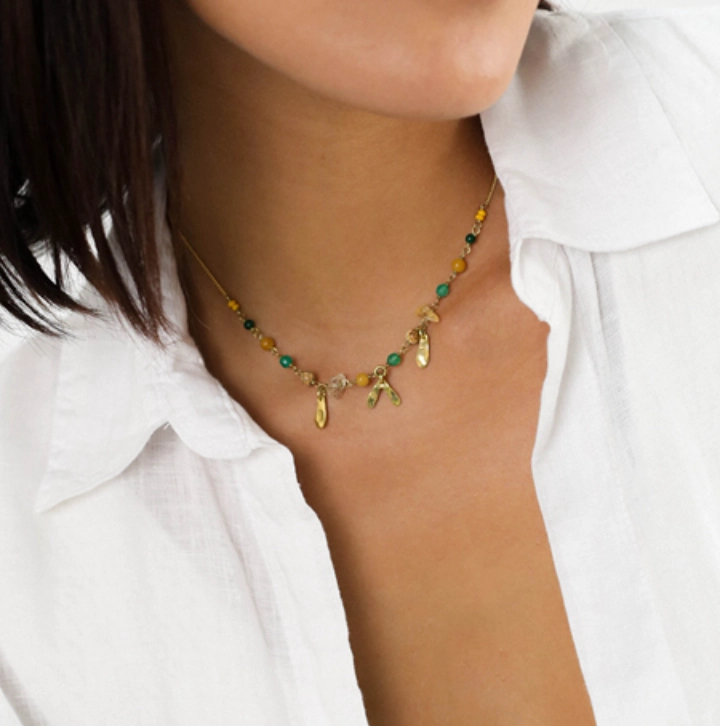 MATHILDE short dangle necklace