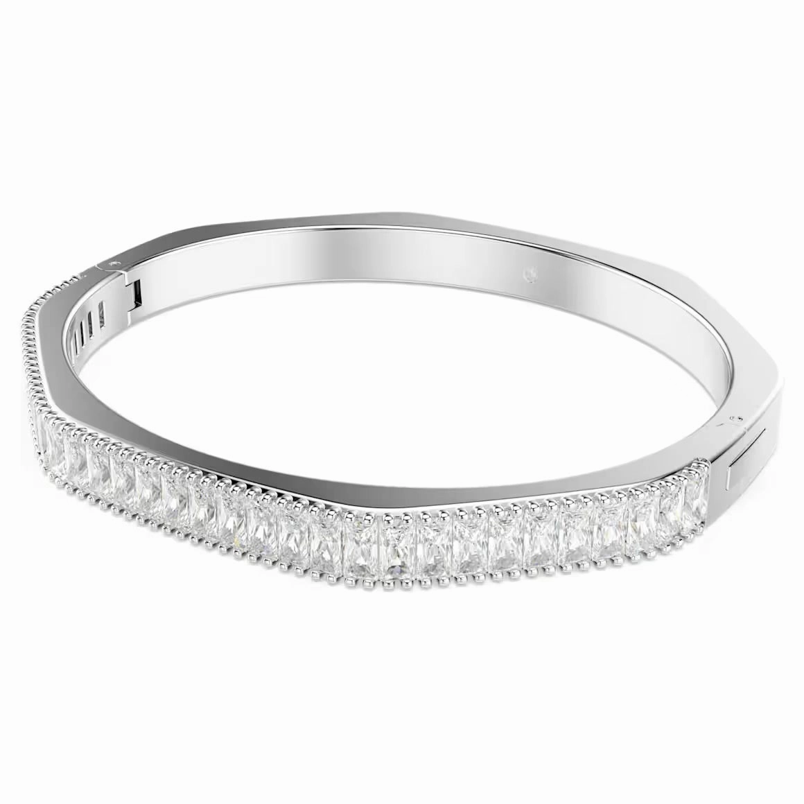 Matrix Baguette Silver Bangle