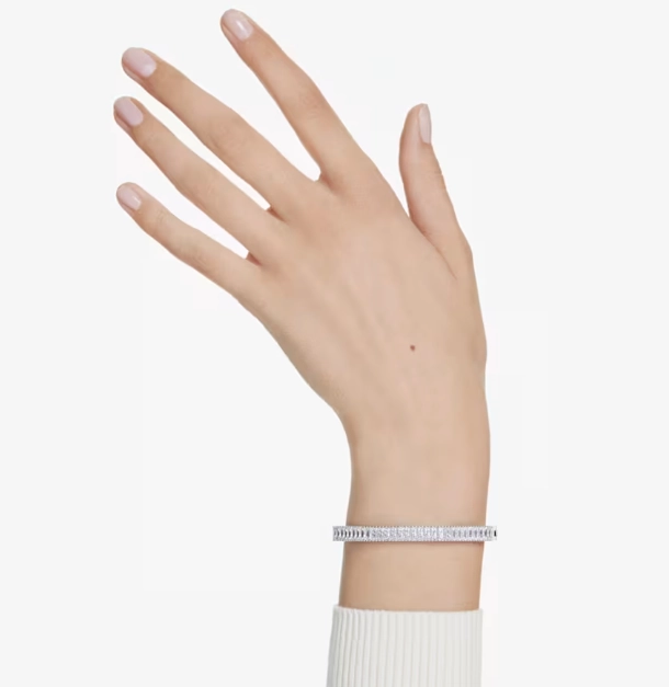Matrix Baguette Silver Bangle