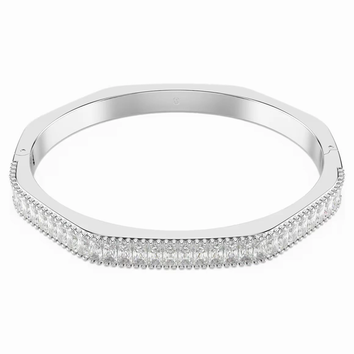Matrix Baguette Silver Bangle