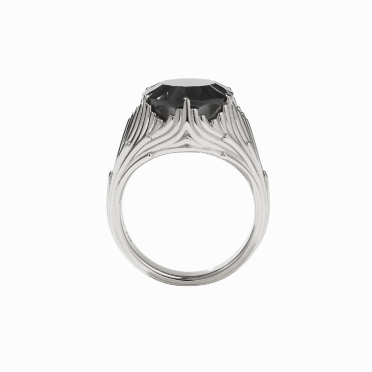 Meadowlark - Aphrodite Cocktail Ring - Silver - Thai Garnet
