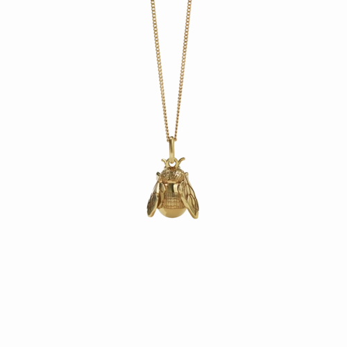 Meadowlark - Bee Charm Necklace Gold Plated