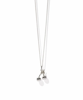 Meadowlark - Cherry Charm Necklace Sterling Silver