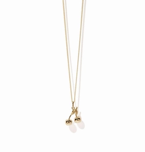 Meadowlark - Cherry Cherry Necklace Gold Plated