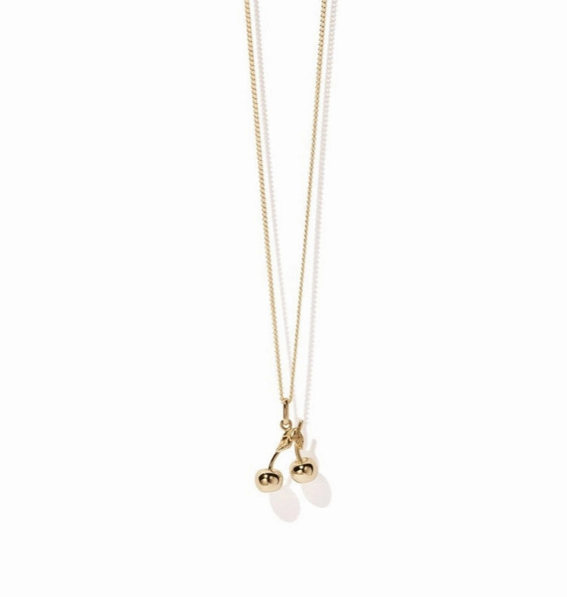 Meadowlark - Cherry Cherry Necklace Gold Plated