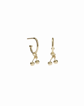 Meadowlark - Cherry Signature Hoops Gold Plated