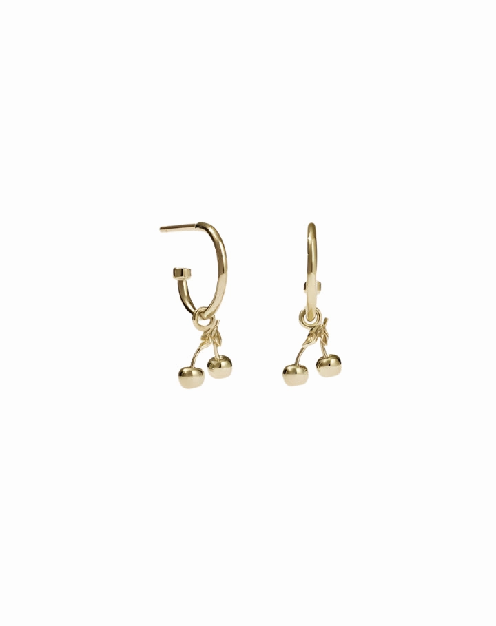 Meadowlark - Cherry Signature Hoops Gold Plated