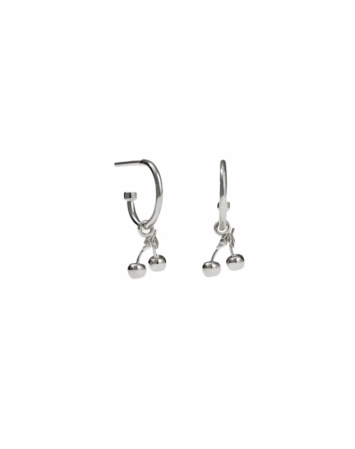 Meadowlark - Cherry Signature Hoops Sterling Silver