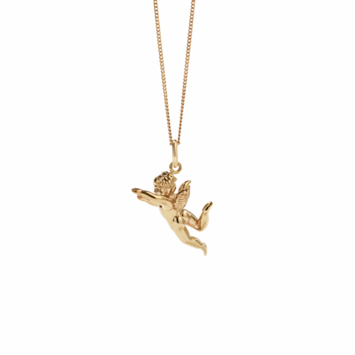 Meadowlark - Cherub Charm Necklace Gold Plated