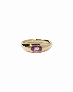Meadowlark - Claude Ring with Pink Tourmaline 9ct Yellow Gold