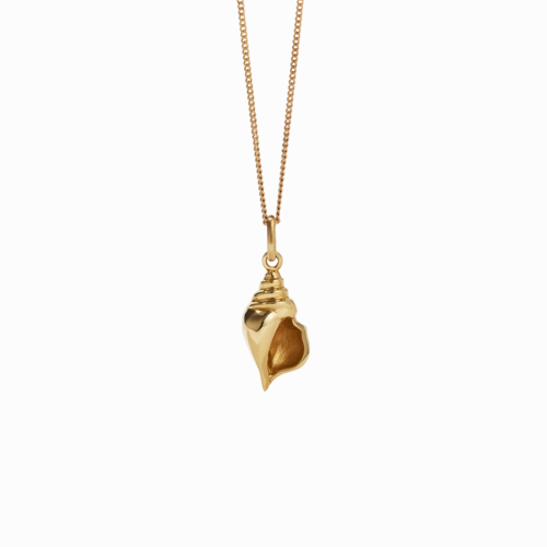 Meadowlark - Conch Charm Necklace Gold Plated