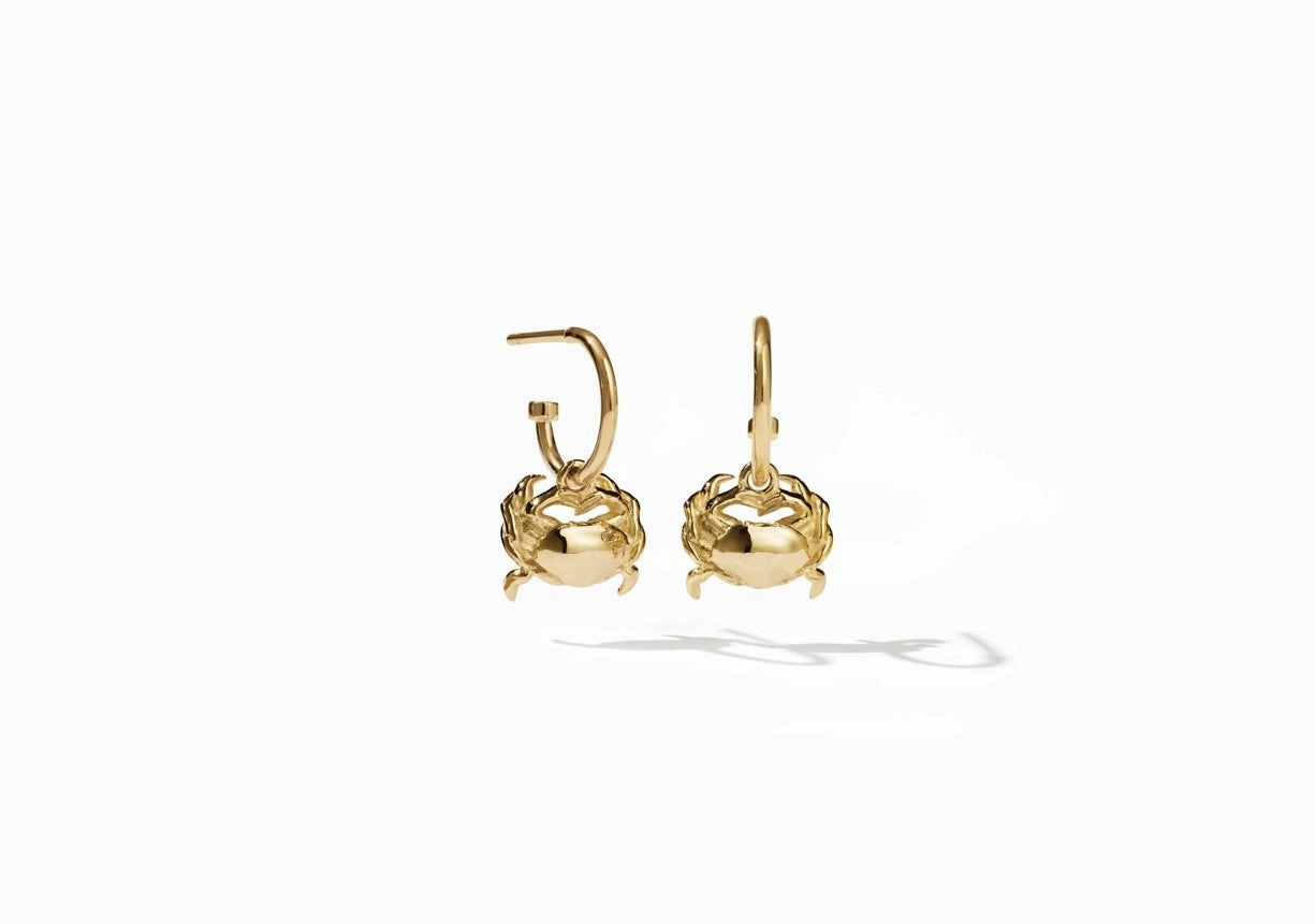 Meadowlark - Crab Signature Hoops Gold Plated