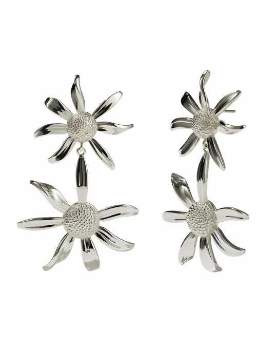Meadowlark - Daisy Drop Earrings Sterling Silver