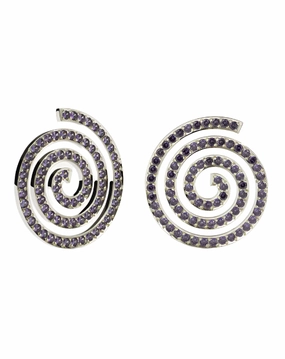 Meadowlark - Earrings Oversized Pave SS CZ
