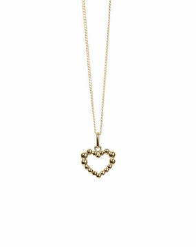 Meadowlark - Fizzy Heart Charm Necklace GP