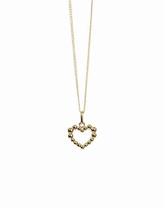 Meadowlark - Fizzy Heart Charm Necklace GP