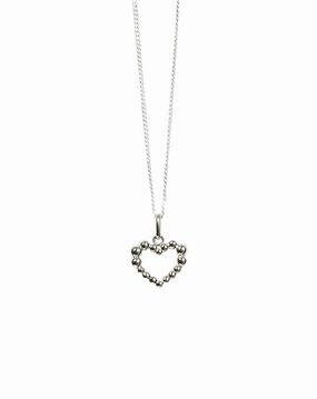 Meadowlark - Fizzy Heart Charm Necklace SS