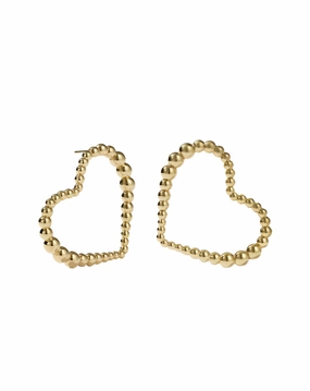 Meadowlark - Fizzy Heart Earrings Large GP