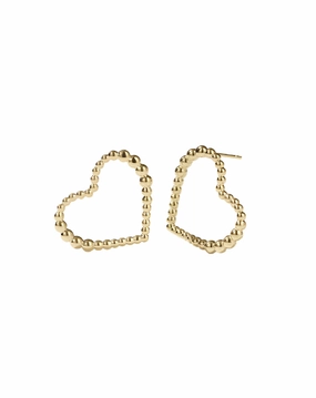 Meadowlark - Fizzy Heart Earrings Medium GP
